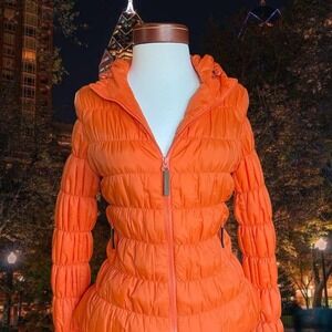 Korean Passardi Bright Orange puffer jacket